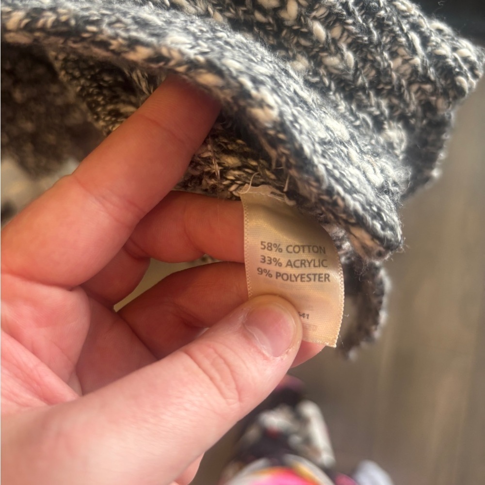 J. Jill Marled Gray Open-Front Pocket Cardigan - Picture 5 of 8